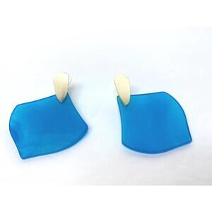 Kendra Scott Gold Astoria In Teal Agate Earrings, Authentic